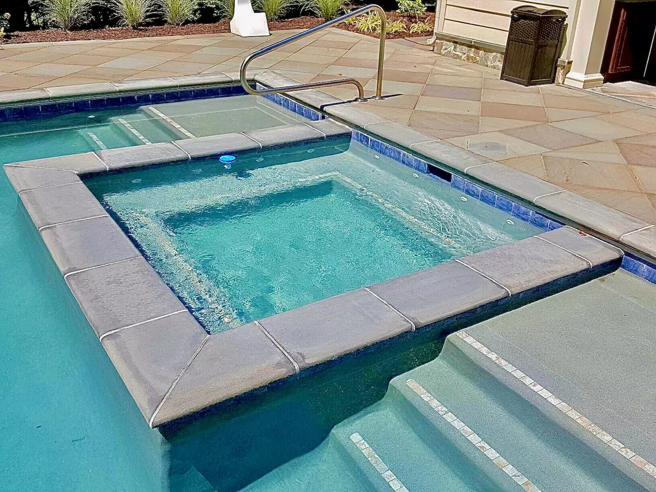 Jacuzzi Within a Swimming Pool